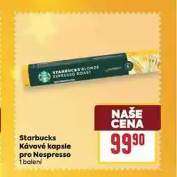 Billa Starbucks kávové kapsle pro nespresso nabídka