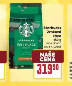 Billa Starbucks zrnková káva nabídka
