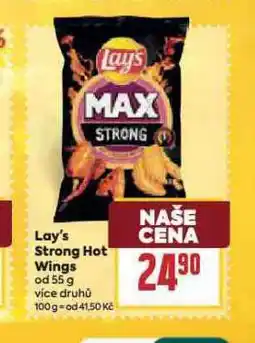 Billa Lay´s strong hot wings nabídka