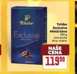 Billa Tchibo exclusive mletá káva nabídka