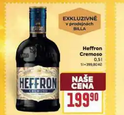 Billa Heffron cremoso nabídka