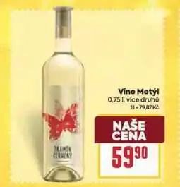 Billa Víno motýl nabídka