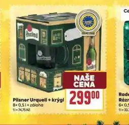 Billa Pivo pilsner urquell + krýgl nabídka