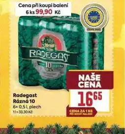Billa Pivo radegast rázná 10 nabídka