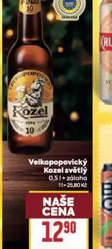 Billa Pivo velkopopovický kozel 10 nabídka