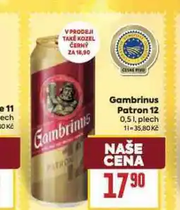 Billa Pivo gambrinus patron 12 nabídka