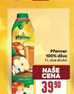 Billa Pfanner 100% džus nabídka