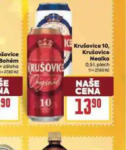 Billa Krušovice hořké nealko nabídka