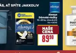 Billa Always dámské vložky nabídka