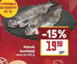 Billa Pstruh kuchaný nabídka