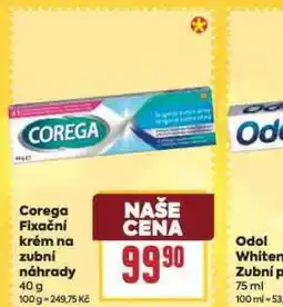 Billa Corega fixační krém pro zubní náhrady nabídka