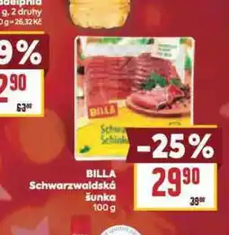 Billa Schwarzwaldská šunka nabídka