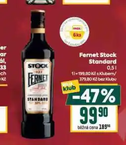 Billa Fernet stock nabídka