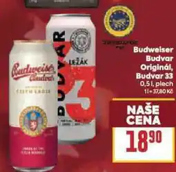 Billa Pivo budweiser budvar nabídka