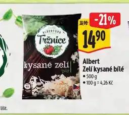 Albert Zelí kysané bílé nabídka