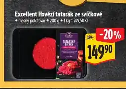Albert Hovězí tatarák ze svíčkové nabídka