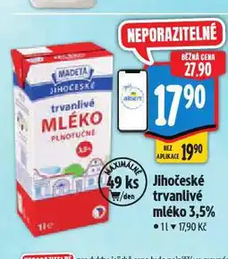 Albert Jihočeské trvanlivé mléko nabídka