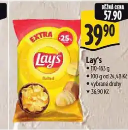 Albert Lay's chipsy nabídka