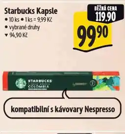 Albert Starbucks kávové kapsle nabídka