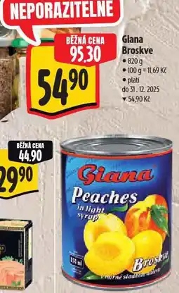 Albert Giana broskve nabídka