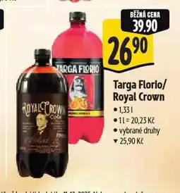 Albert Royal crown cola nabídka