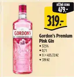 Albert Gordon's gin nabídka