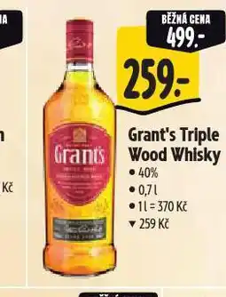 Albert Grant's triple wood whisky nabídka