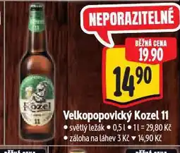 Albert Pivo velkopopovický kozel nabídka