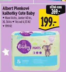 Albert Cute baby plenkové kalhotky nabídka