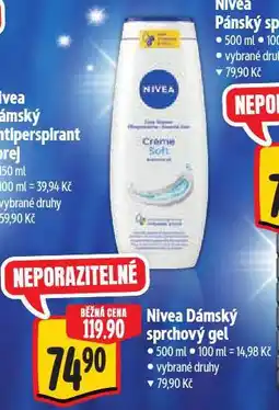 Albert Nivea sprchový gel nabídka
