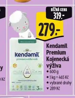 Albert Kendamil kojenecká výživa nabídka