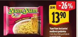 Albert Yum yum instantní polévka nabídka