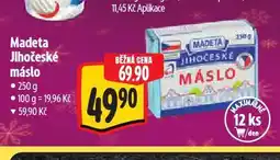 Albert Madeta jihočeské máslo nabídka