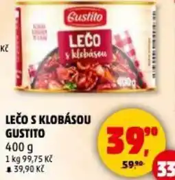 Penny Market Lečo s klobásou gustito nabídka