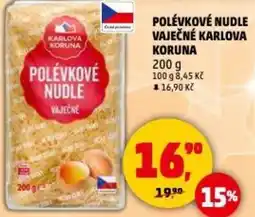 Penny Market Polévkové nudle vaječné karlova koruna nabídka