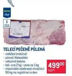Makro TELECÍ PEČENĚ PŮLENÁ nabídka
