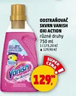 Penny Market Odstraňovač skvrn Vanish Oxi action nabídka