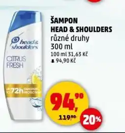 Penny Market Head& Shoulders Šampon nabídka