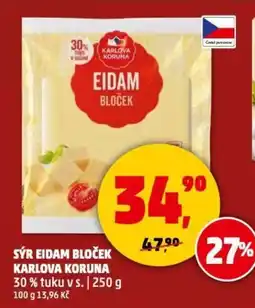 Penny Market Sýr eidam bloček Karlova Koruna nabídka