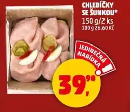 Penny Market Chlebíčky se šunkou nabídka