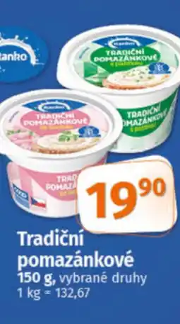 COOP TIP Ranko Tradiční pomazánkové nabídka