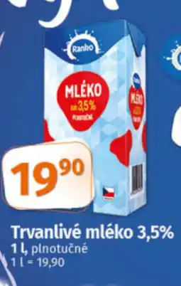 COOP TIP Ranko Trvanlivé mléko 3,5% nabídka