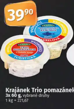 COOP TIP Krajánek Trio pomazánek nabídka