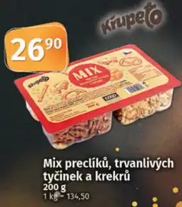 COOP TIP Mix preclíků, trvanlivých tyčinek a krekrů nabídka
