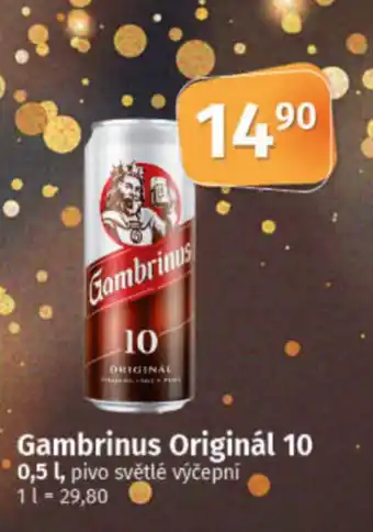 COOP TIP Gambrinus Originál 10 nabídka
