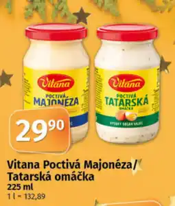 COOP TIP Vitana Poctivá Majonéza/ Tatarská omáčka nabídka