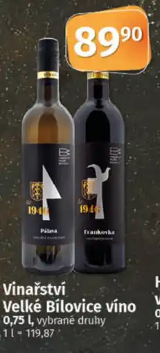 COOP TIP Vinařství Velké Bílovice víno nabídka