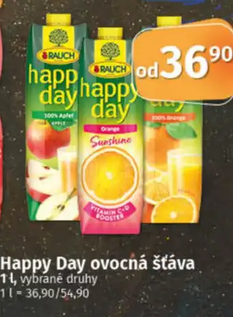 COOP TIP Happy Day ovocná šťáva nabídka