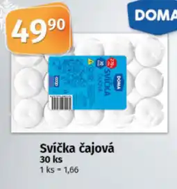 COOP TIP DOMA Svíčka čajová nabídka