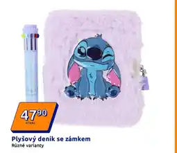 Action Plyšový deník se zámkem nabídka